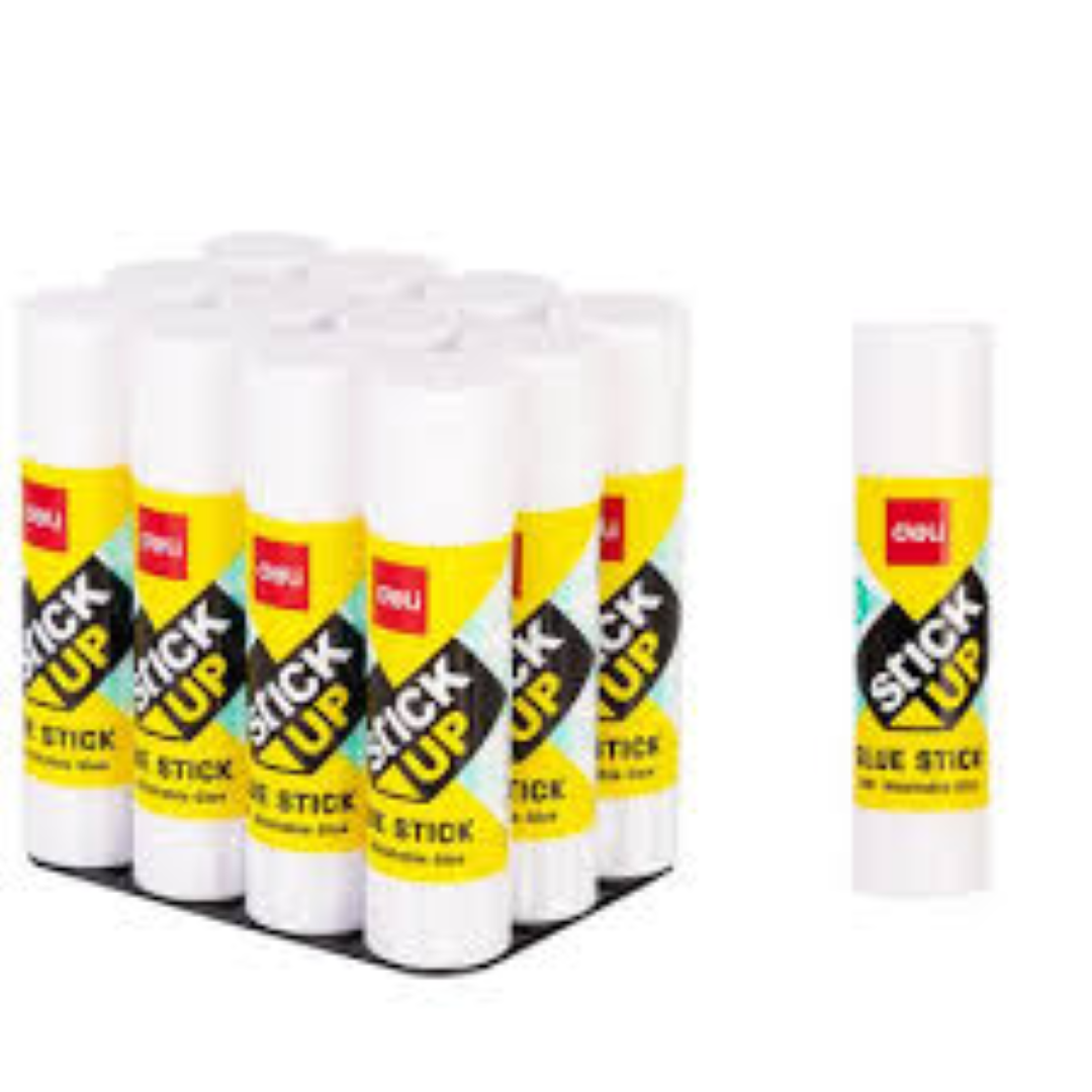 DELI ASST COLORS GLUE STICK 8G